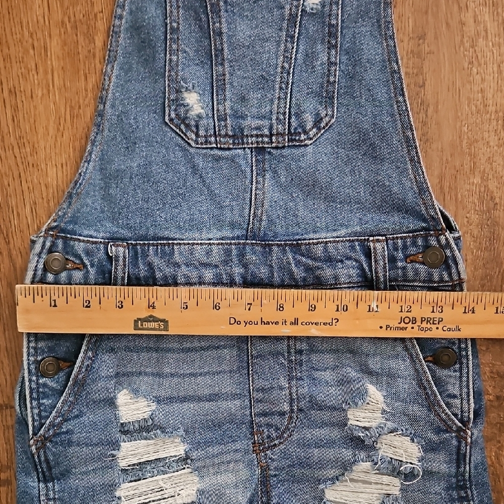 Blue Vintage Stretch Denim Overalls,  Size Small - Picture 6 of 6